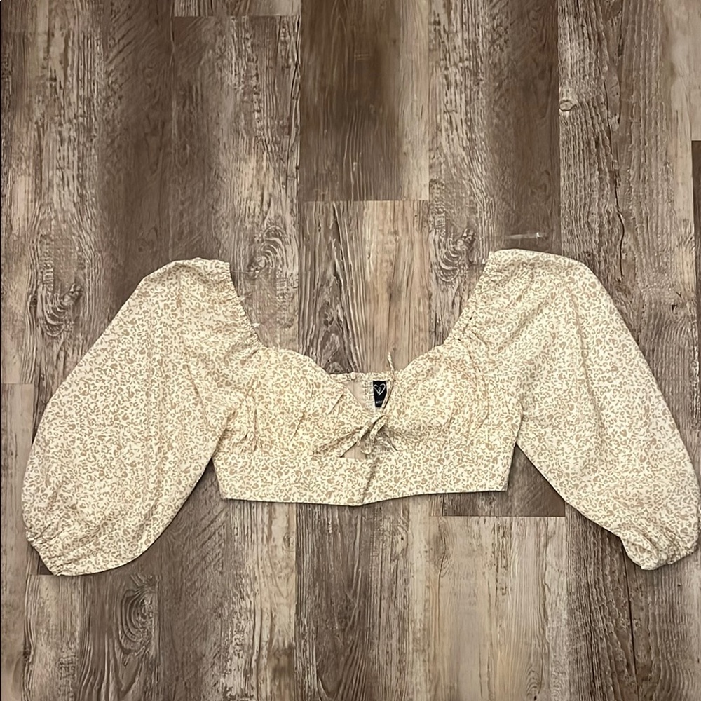 Floral Cream Women's Top